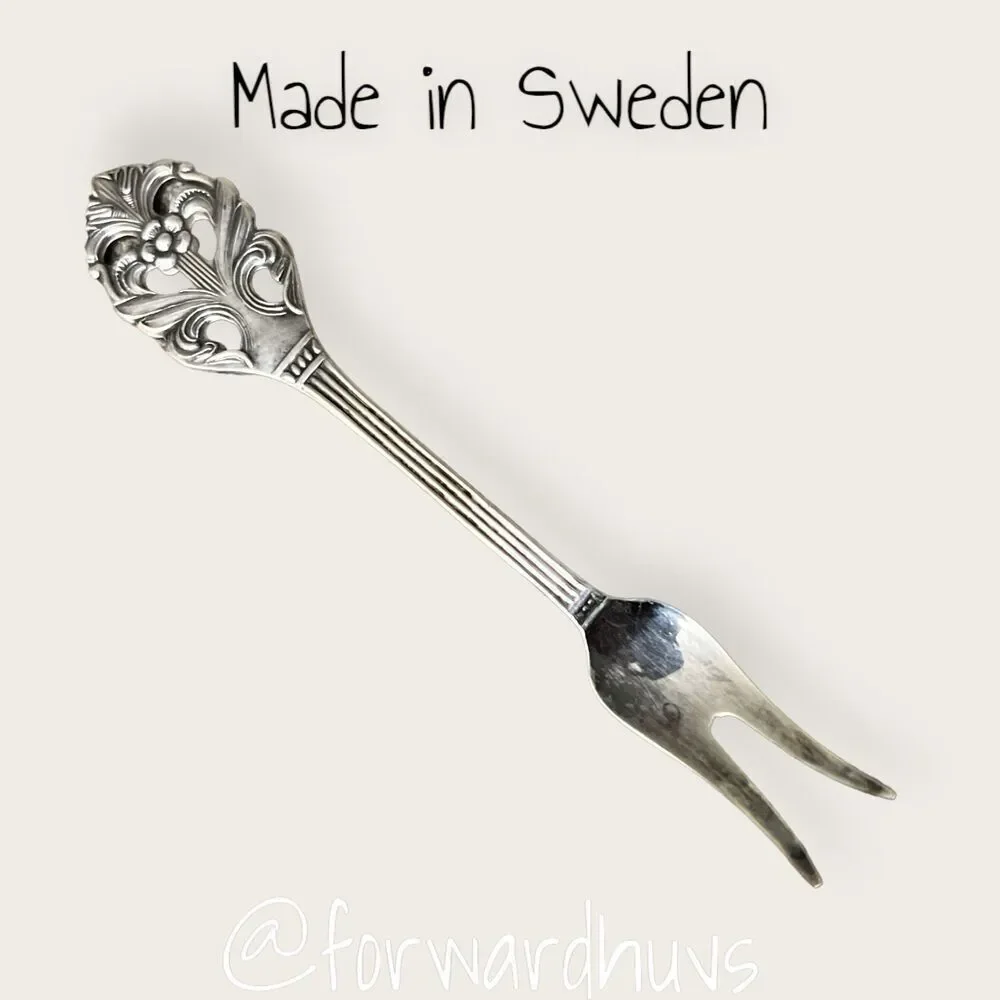 Bundle Sale 3 for $15 | Vintage Mini 2 Prong Fork | EPNS | Sweden Made